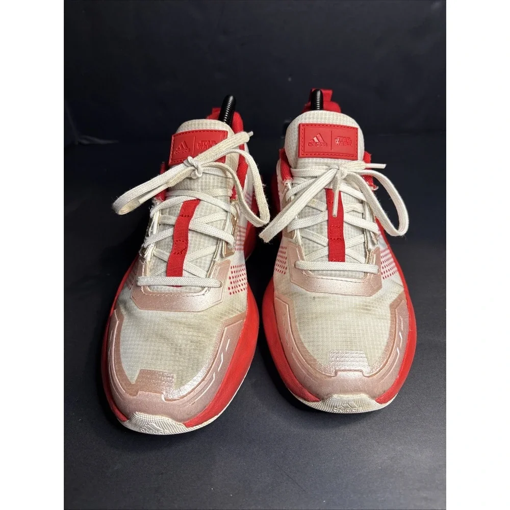 Adidas Star Wars Shoes Kids Size 4 1/2 Red/White IH4762